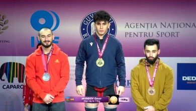 Ağır atletimiz Avropa birinciliyində qızıl medal qazandı