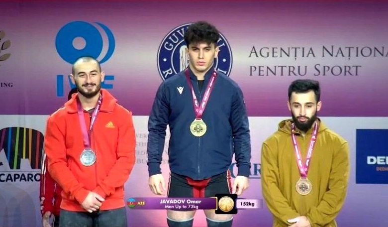 Ağır atletimiz Avropa birinciliyində qızıl medal qazandı