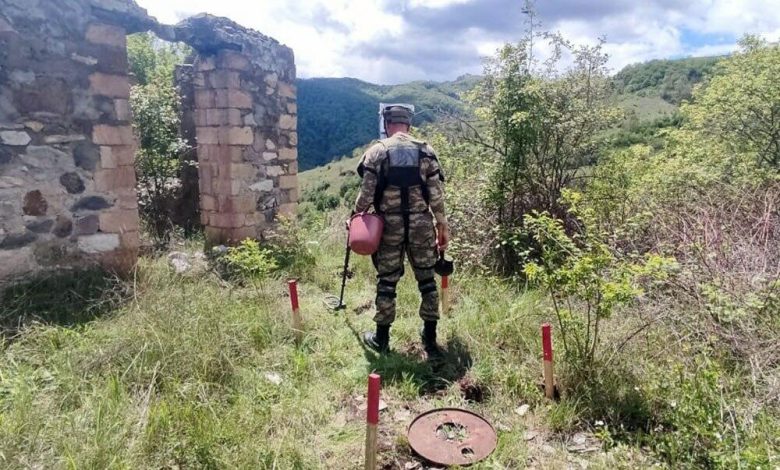 Azad edilmiş ərazilərdə aşkarlanan minaların sayı açıqlandı - FOTO