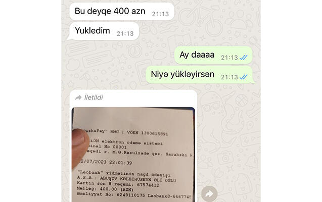 Bakıda yeni "WhatsApp" dələduzluğu - FOTO