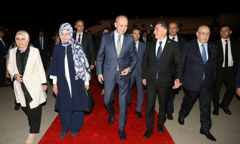 Numan Kurtulmuş Azərbaycana rəsmi səfərə gəlib