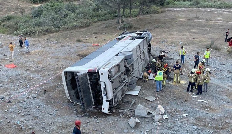 Avtobus körpüdən aşağı düşdü - Çox sayda xəsarət alan var