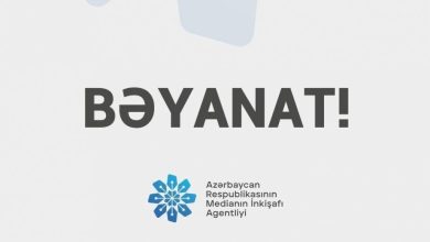 Medianın İnkişafı Agentliyi bəyanat yayıb