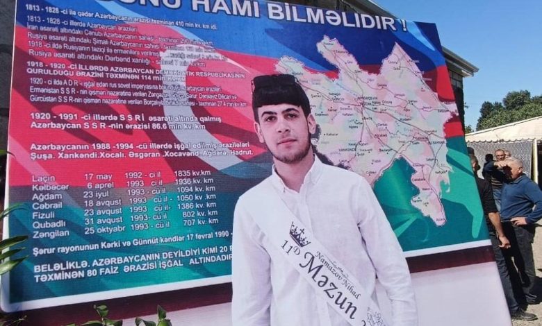 Dünən şəhid olan 18 yaşlı əsgərimiz dəfn edildi