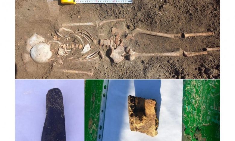 Xaçmazda e.ə III minilliyə aid insan skeleti tapıldı