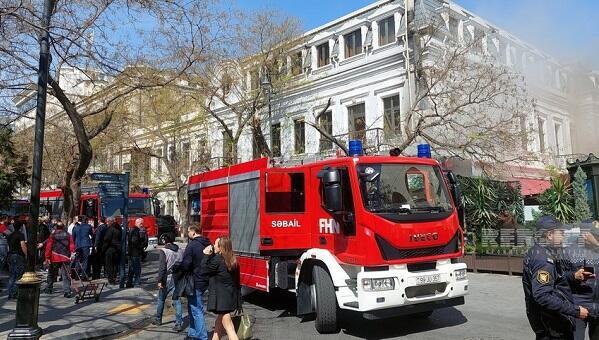 Bakıda yanğın oldu