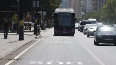 Azadlıq prospektində avtobus zolağı ayrıldı