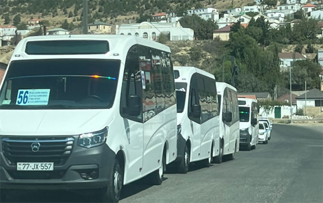 Bayılda yeni xəttə buraxılan avtobusların təkərini deşdilər