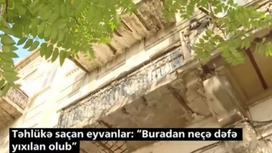 Qəzalı eyvanlar: başınızı daşdan qoruyun