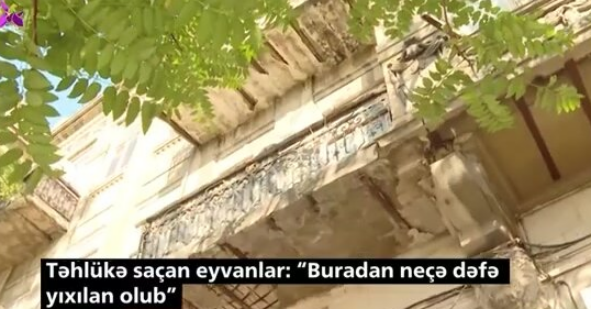 Qəzalı eyvanlar: başınızı daşdan qoruyun