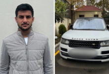 "Range Rover" sürücüsü "narkoman" çıxdı