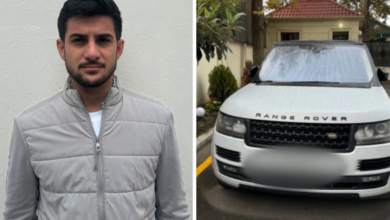 "Range Rover" sürücüsü "narkoman" çıxdı