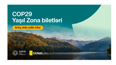 COP29 Yaşıl Zona biletləri artıq satışdadır